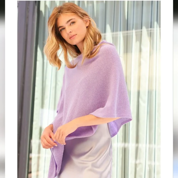 NWT Alashan Cashmere 100% Cashmere Dress Topper - Paprika (Burgundy) - Picture 9 of 9